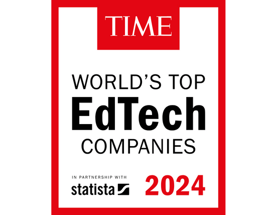 TIME Magazine World Top EdTech 2024 badge